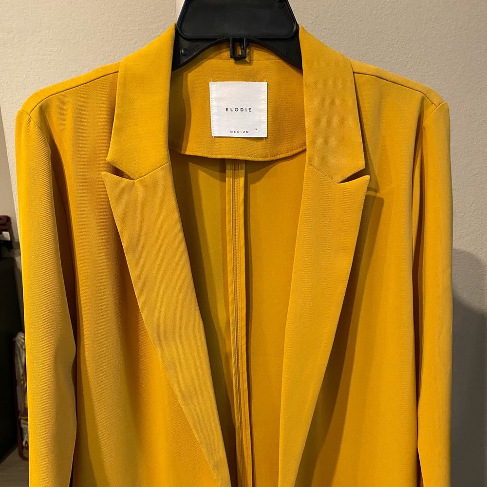 Elodie Blazer Mustard Yellow Brand New Condition